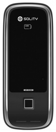 НАКЛАДНОЙ ЭЛЕКТРОННЫЙ ДВЕРНОЙ ЗАМОК С ОТПЕЧАТКОМ ПАЛЬЦА SOLITY GR-50BK